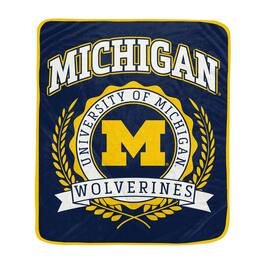 Pegasus - Michigan Wolverines 50" x 60" University Crest Ultra Soft Blanket - Multicolor