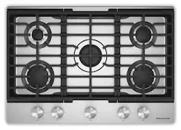 KitchenAid - 30" Gas Cooktop with 5 Versatile Burners - Stainless Steel