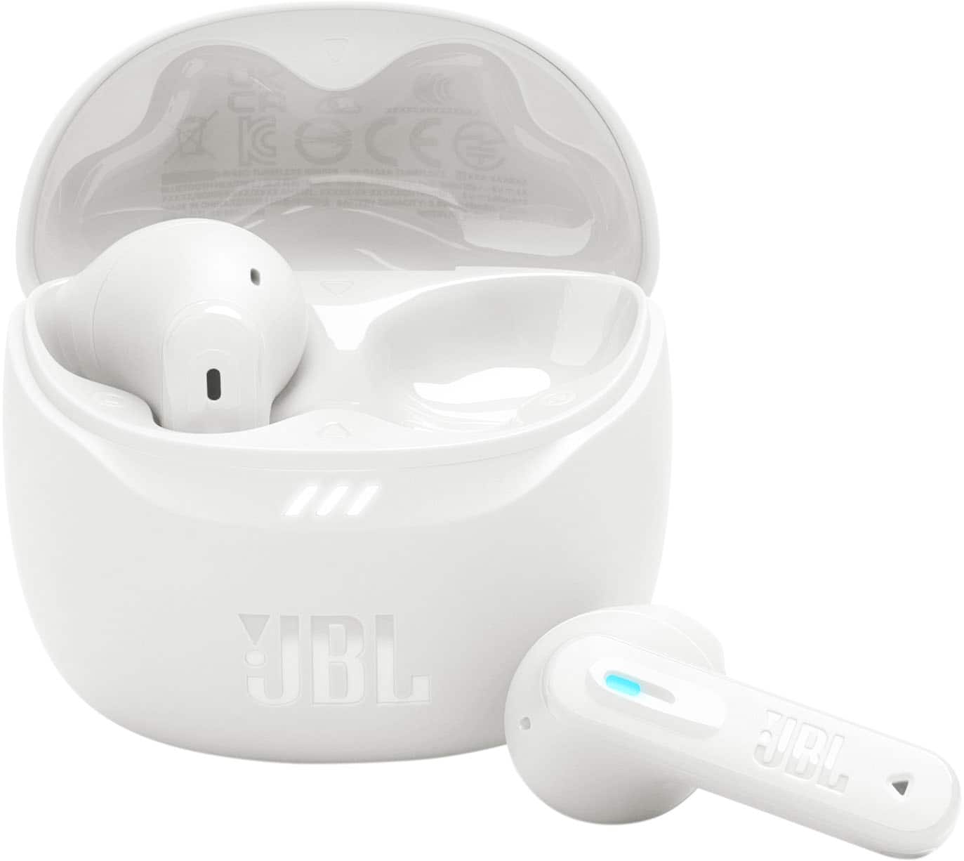 JBL - Tune Flex 2 True Wireless Noise Cancelling Earbuds - 2025 - White - Front_Zoom