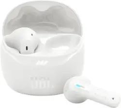 JBL - Tune Flex 2 True Wireless Noise Cancelling Earbuds - White - Front_Zoom