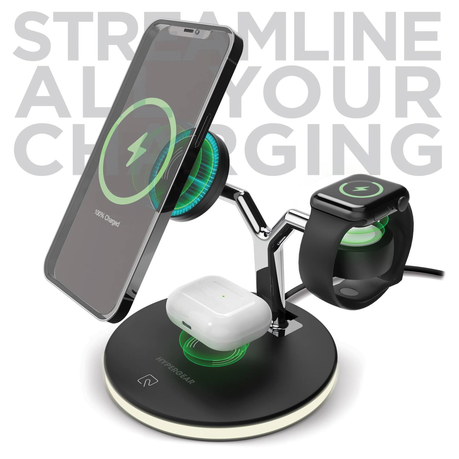 STRAMLINE ALL YOUR CHARGING

100% Charged

HYPERGEAR