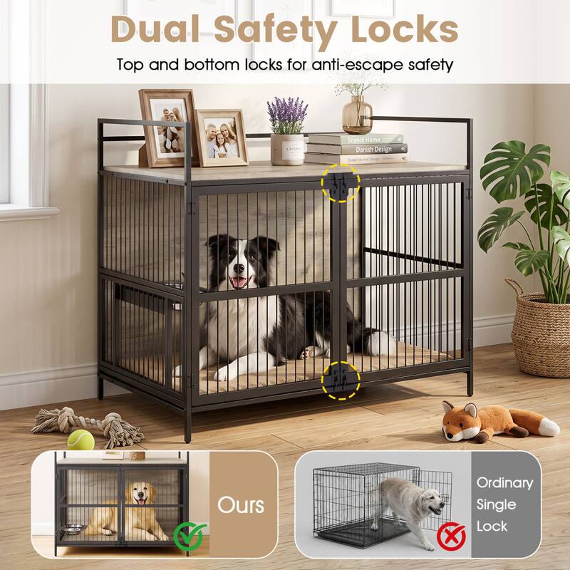 Dual Safety Locks  
Top and bottom locks for anti-escape safety  

Scand Home Danish Design  

Ours  

Ordinary Single Lock