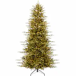 Best Choice Products - 12ft Pre-Lit Artificial Aspen Slim Christmas Tree, TwinkleMAX Ultra Bright LEDs w/ 5748 Branches - Green