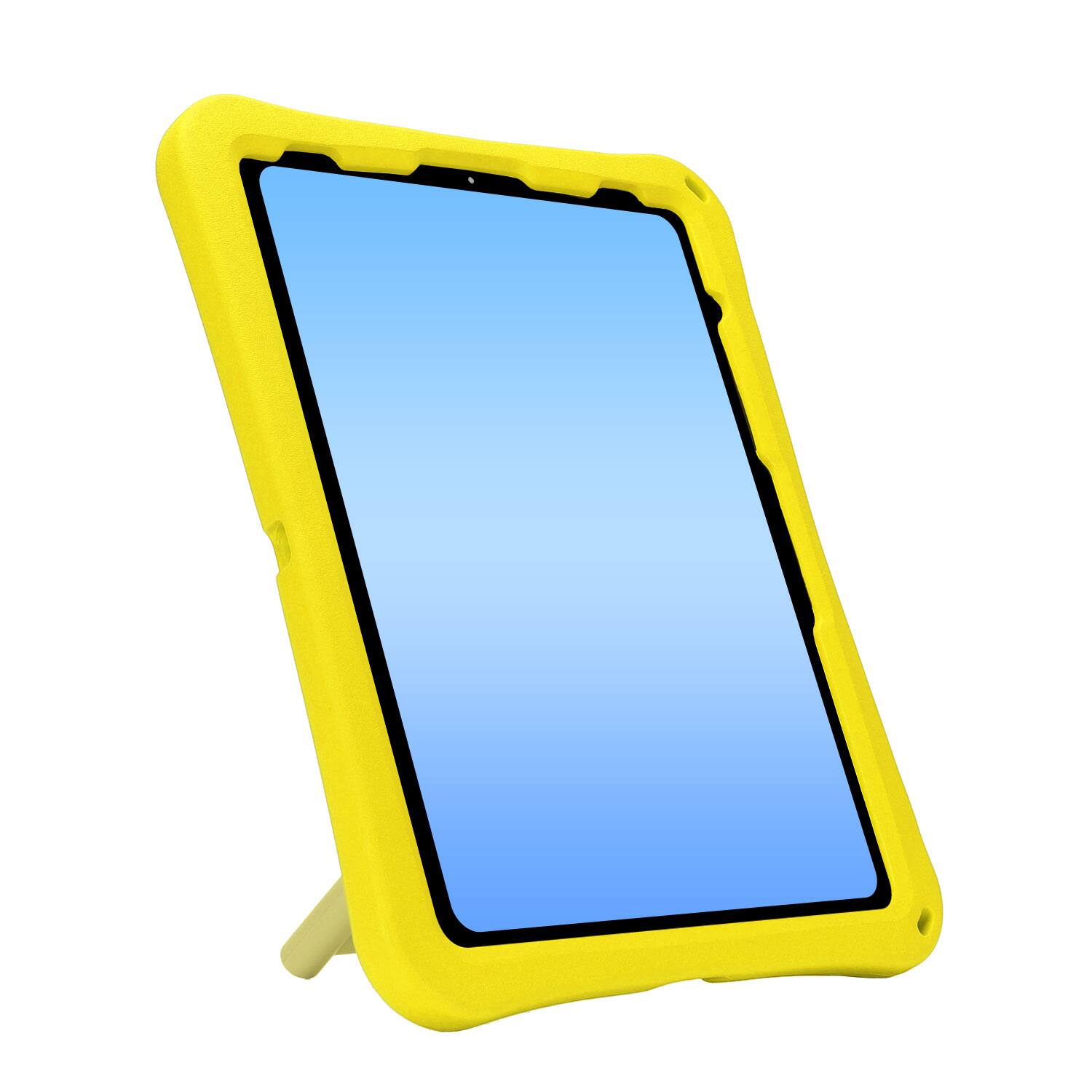 Alt View 3. Dteck - for Apple iPad Air (M4) 13" 2026/(M3) 2025/(M2) 2024 Rugged Case,Shockproof Heavy Duty EVA Cover with Rotating Stand - Yellow.