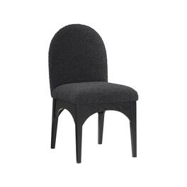 Meridian Furniture - Waldorf Boucle Fabric Dining Chair - Black