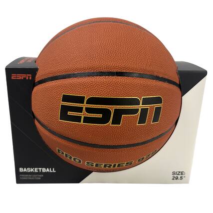 ESPN
PRO SERIES 99g
BASKETBALL
PREMIUM LEATHER CONSTRUCTION
SIZE: 29.5"