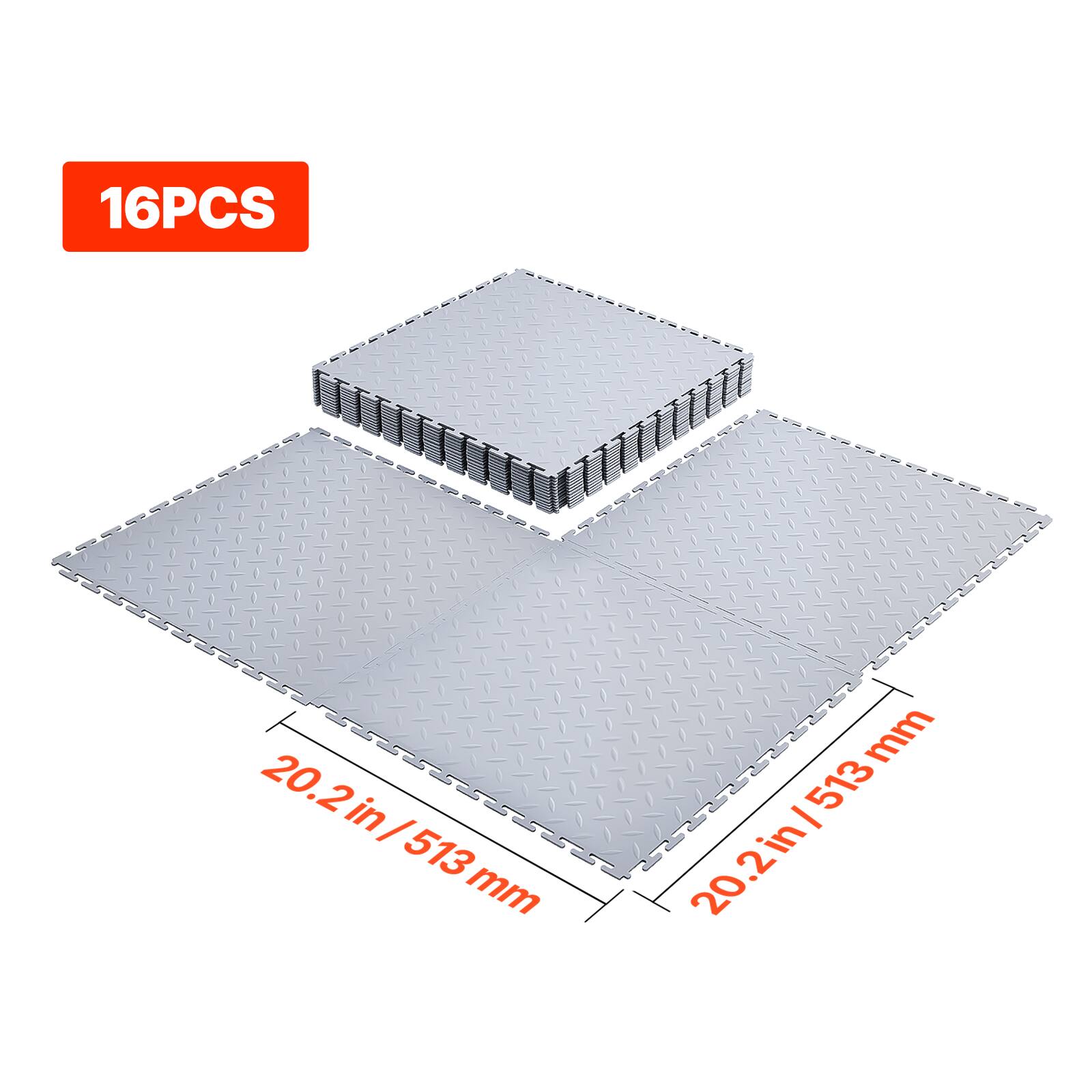 16PCS  
20.2 in / 513 mm