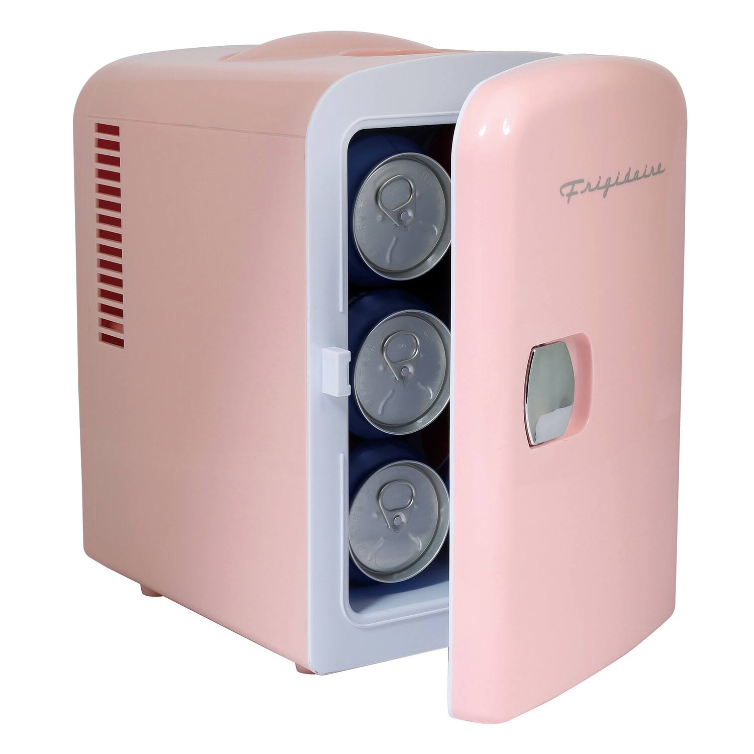 Alt View 7. Frigidaire - 6-Can Mini Fridge with Can Holder on Top - Pink.