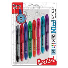 Pentel - R.S.V.P. Mini Ballpoint Pens, 8-pack