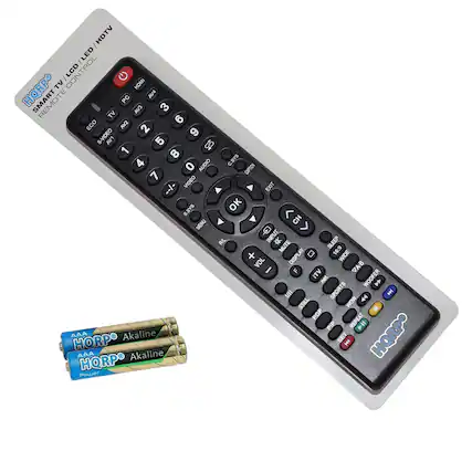 HDTV LED CONTROL LCD HQRP TV HDMI AVA REMOTE PC AV3 3 TV AV2 6 ECO 2 S-VIDEO 9 AV1 5 17 1 8 4 0 AUDIO G.SYS CAPTION 7 VIDEO --/- EXIT SASS OK < MENU CH Q > R/L INPUT SLEEP MUTE 16:9 + DISPLAY 0 WIDE VOL VAB I F ITV 1ou WOOFER 1 I SPORTS E STILL wOW POP PIP REPEAT AA Akaline SET HQRPO HORP AA Akaline HORP POLner