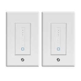 Shelly - Plus Wall Dimmer | UL Certified | Next-Generation Wi-Fi & Bluetooth Smart Wall Dimmer | Home Automation 2-pack - White
