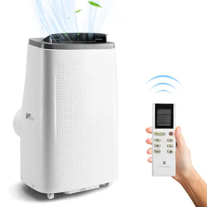 Front. Acekool - Acekool Portable Air Conditioner 9300 BTUs (14,000BTU ASHRAE) with Window Kit Cools Rooms up to 750 Sq.Ft - White.