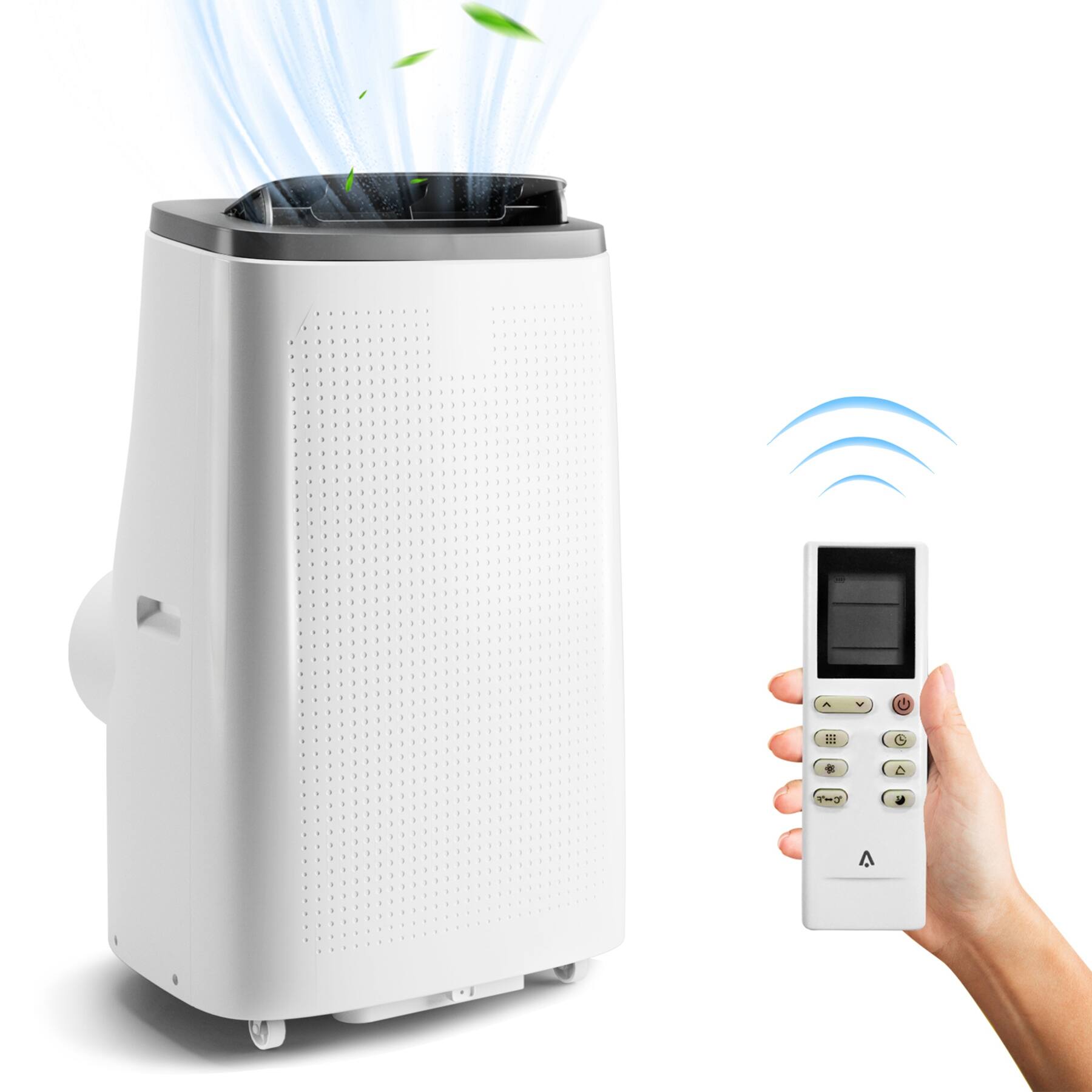 Front. Acekool - Acekool Portable Air Conditioner 9300 BTUs (14,000BTU ASHRAE) with Window Kit Cools Rooms up to 750 Sq.Ft - White.