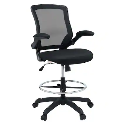 Front. Modway - Veer Drafting Chair by Modway - Black.