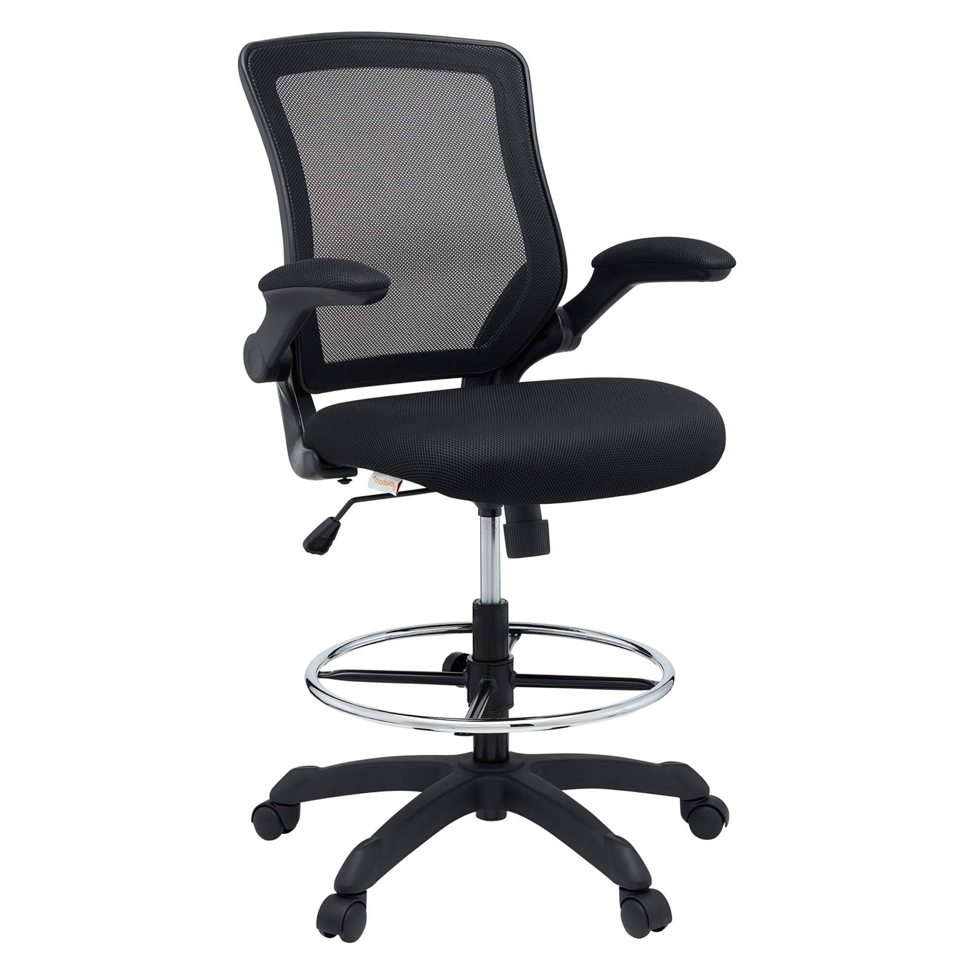 Front. Modway - Veer Drafting Chair by Modway - Black.