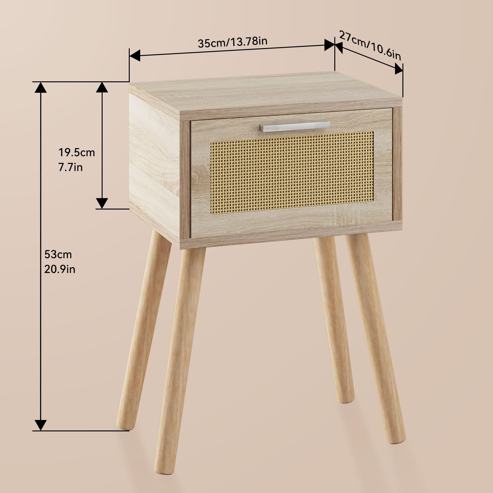 35cm/13.78in  
27cm/10.6in  
19.5cm/7.7in  
53cm/20.9in