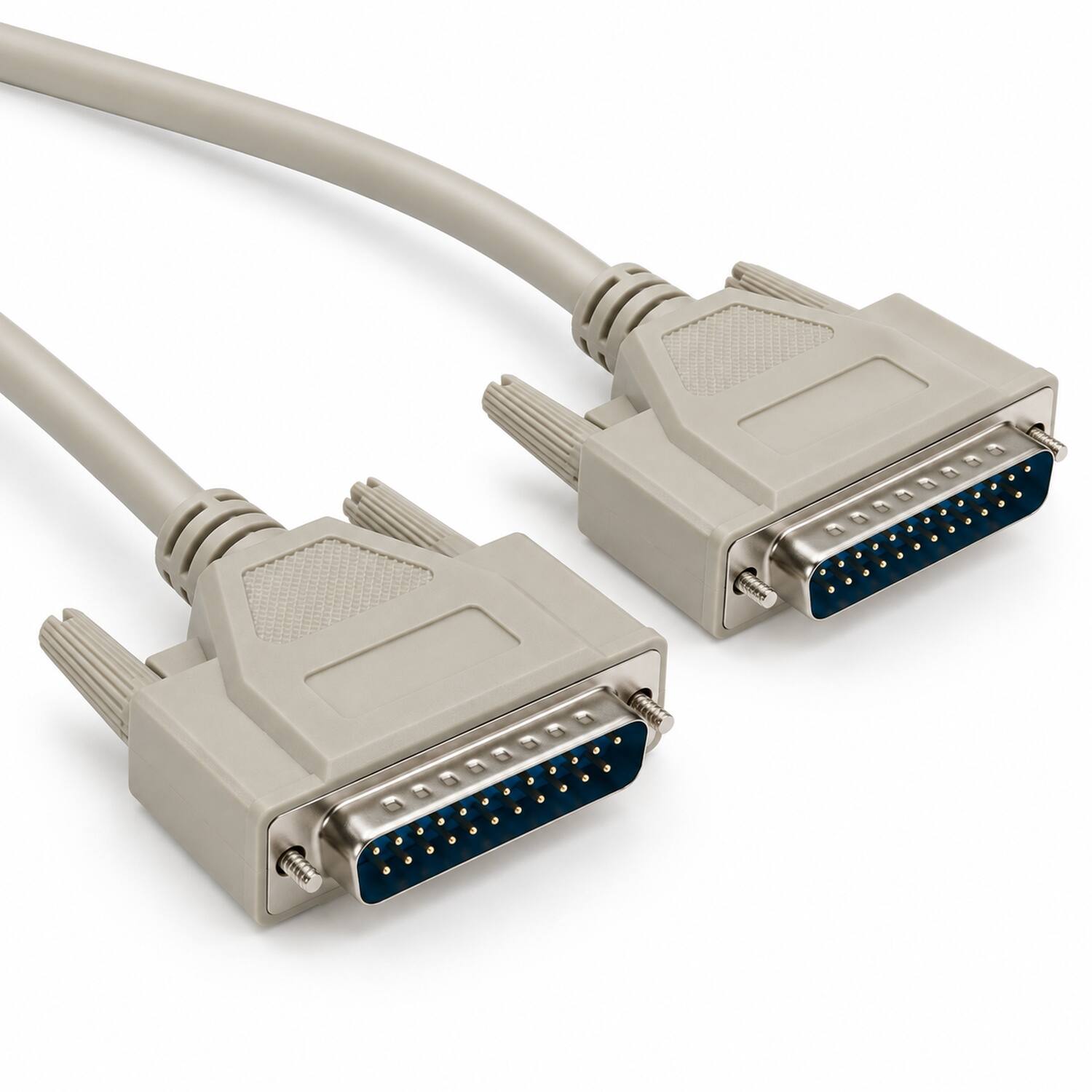 Angle. Sanoxy - 10ft IEEE-1284 DB25M/M Parallel Cable - Beige.