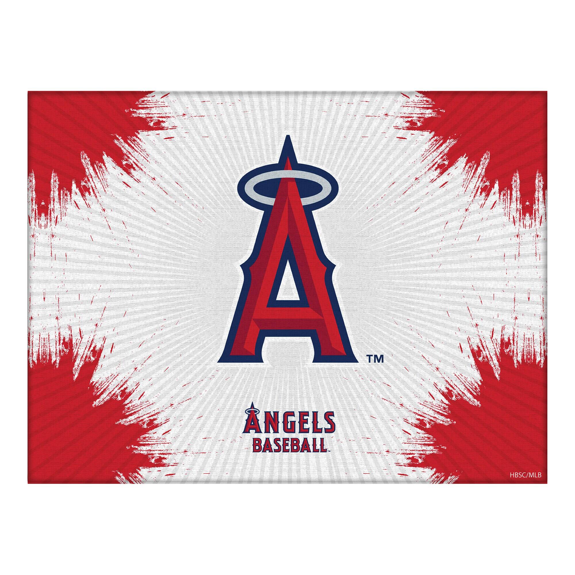 Los Angeles Angels 24" x 32" Splash Canvas Wall Art