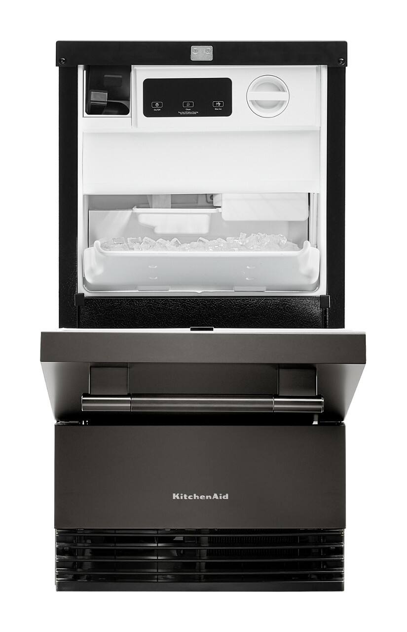 Alt View 7. KitchenAid - 18 inch 35-Lb. Ice Maker - Black Ore.