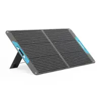 Renogy - E.Flex 100W Portable Solar Panel - Black - Front_Zoom