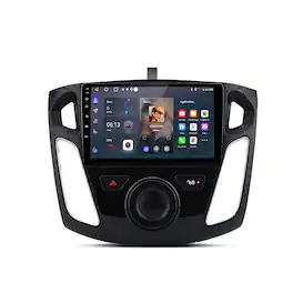 Junsun - 9" 2011-2019 2+64GB carplay Android 14 Car Stereo Radio GPS Navi WIFI RDS DSP SWC FM BT For Ford Focus 2011-2019 - Black