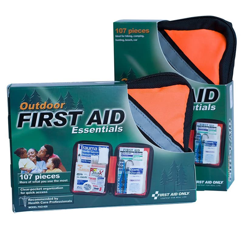 First Aid Only - Outdoor First Aid Kit, 107 Piece, Fabric Case - Orange