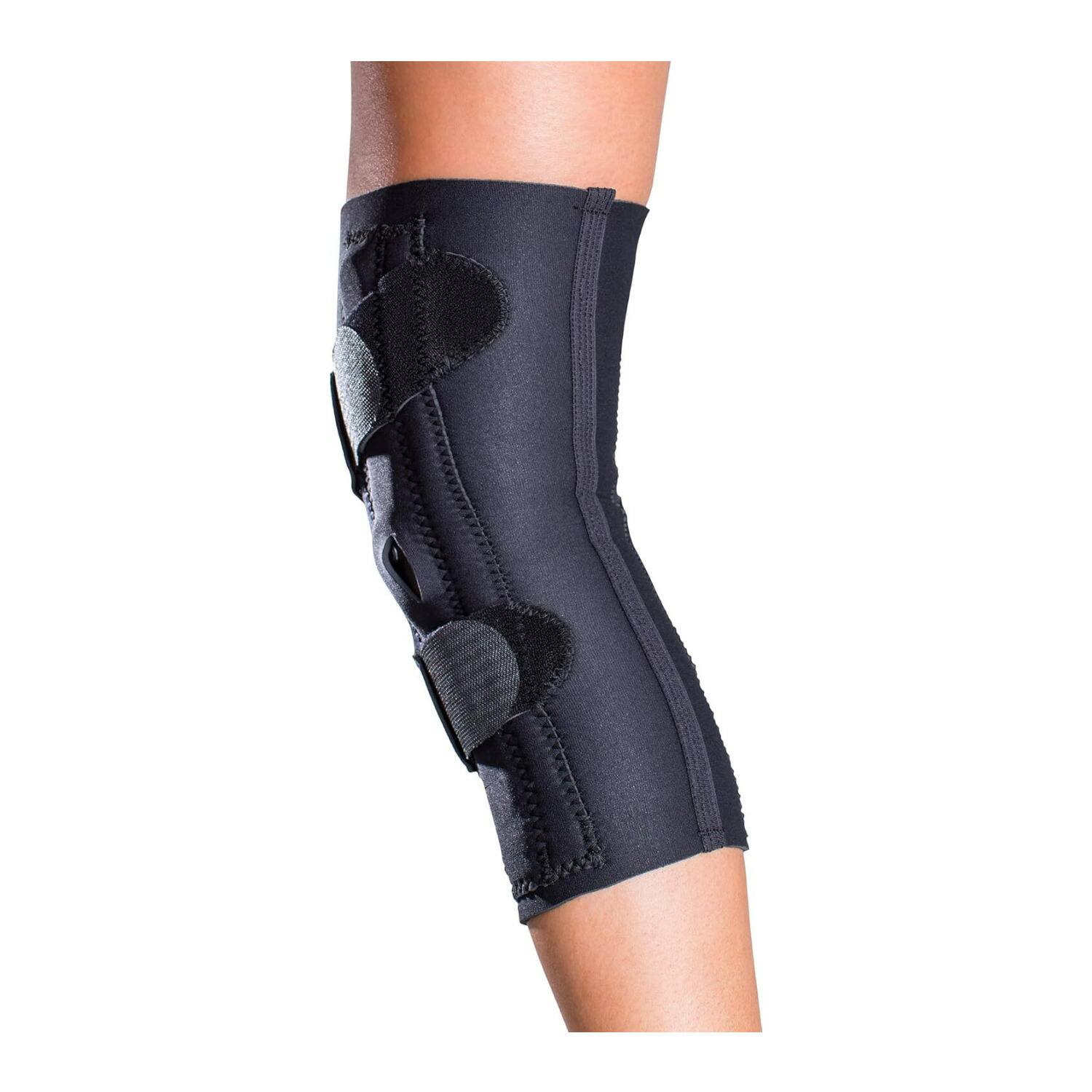 Angle. DonJoy - DonJoy Lateral J Patella Medium Hinged Neoprene Knee Support Brace for Right Leg - N/A.