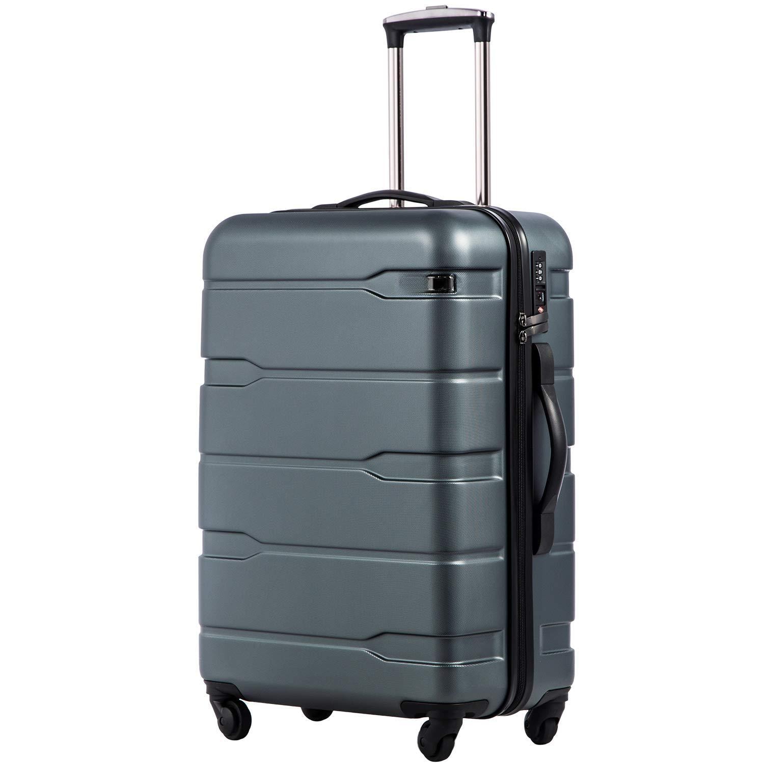 Dapper Styles - Luggage 21 X 8 5 15 Airline Approved Suitcase Pc abs Spinner Built-in Tsa Lock Hardside Lightweight Wheels - Teal.-L(28in).