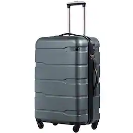 Dapper Styles - Luggage 21 X 8 5 15 Airline Approved Suitcase Pc abs Spinner Built-in Tsa Lock Hardside Lightweight Wheels - Teal.-L(28in).