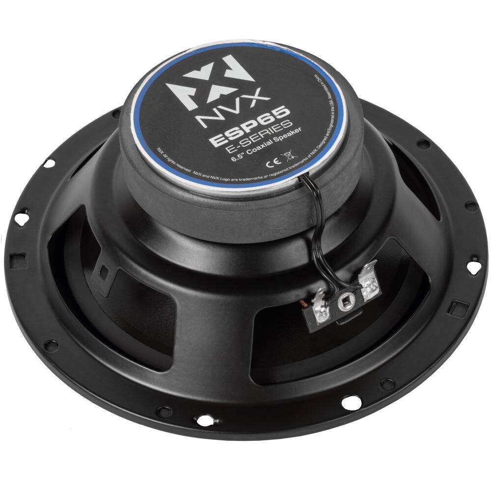 NVX ESP65 Speaker  
6.5" Coaxial Speaker  
Engineered and Assembled in China  
Designed in the USA  
NVX trademarks and NVX Logo are trademarks or registered trademarks of MAX Co.  
CE  
0%