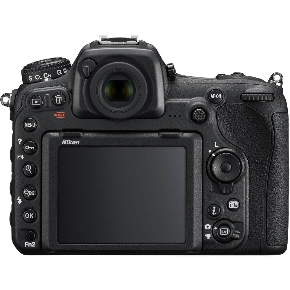 Sure, here is the corrected and grouped text from the image:

- Nikon
- MENU
- FORMAT
- AF-ON
- INFO
- Lv
- Fn2
- S
- CL
- CH
- Q
- O
- OK
- ?