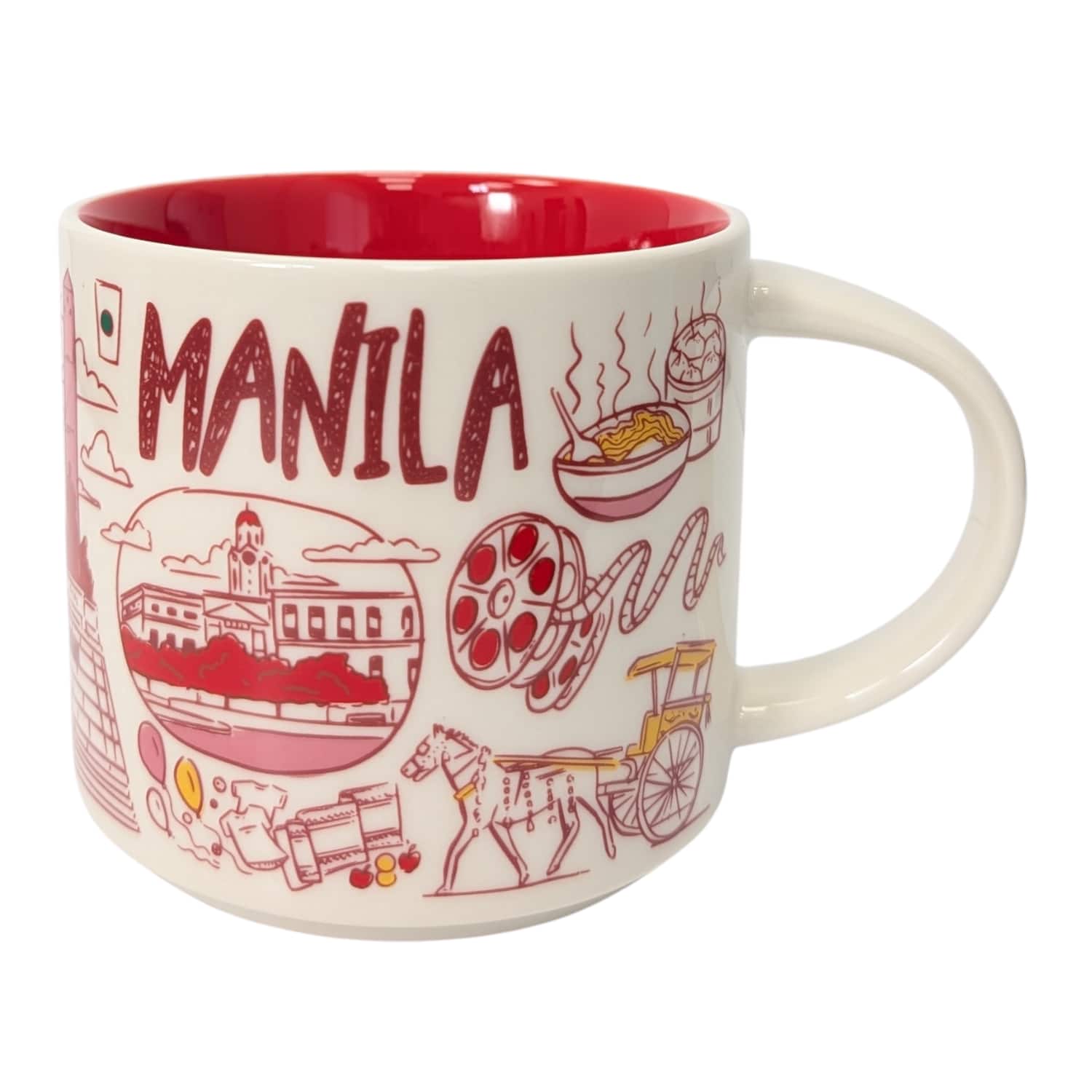 Starbucks - Been There Series Manila Ceramic Mug, 14 Oz - Red