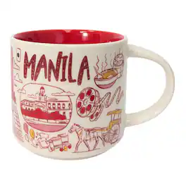 Starbucks - Been There Series Manila Ceramic Mug, 14 Oz - Red