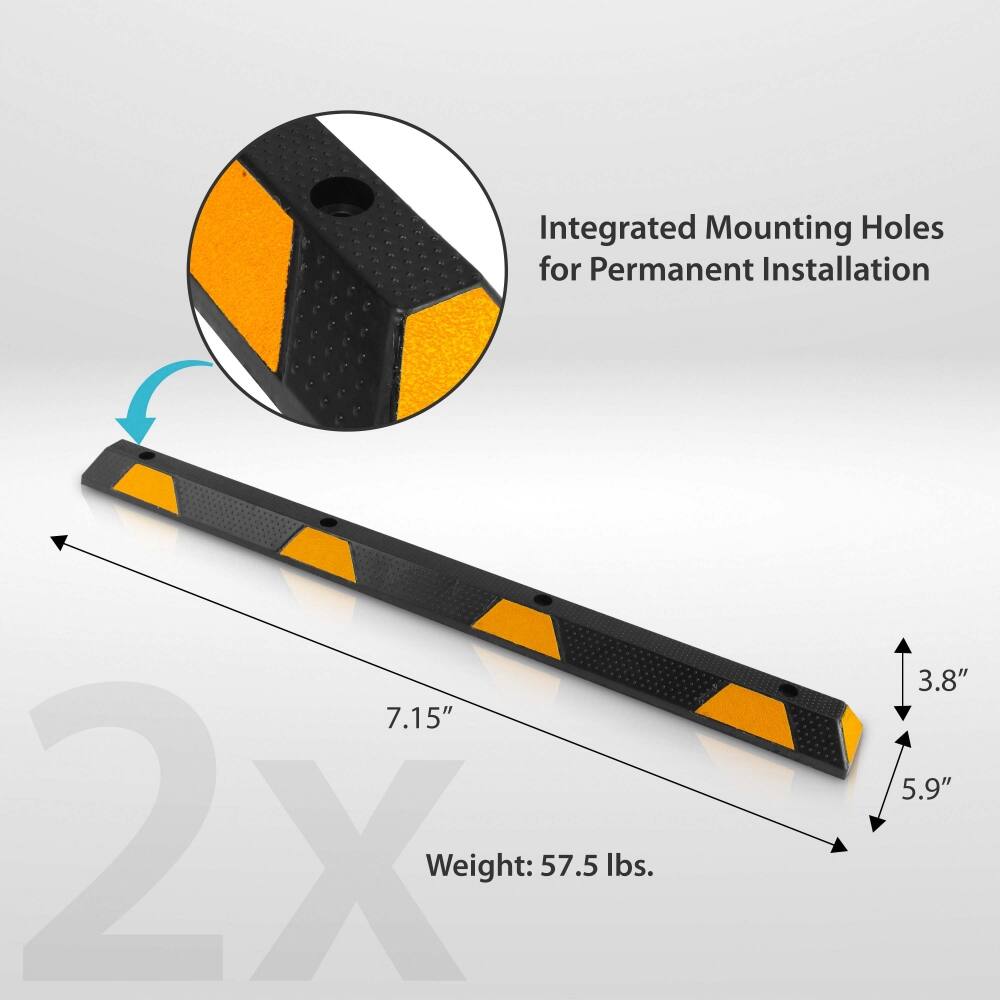 Integrated Mounting Holes for Permanent Installation

7.15" x 2" x 3.8" x 5.9"

Weight: 57.5 lbs.