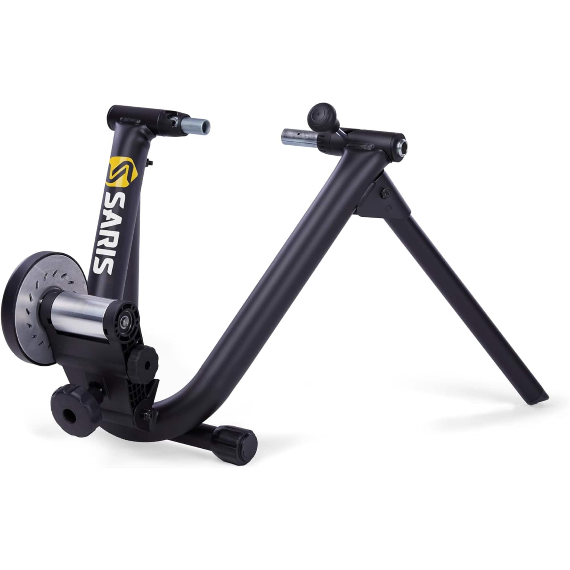 Saris - Mag Bike Trainer Stand, Zwift App Compatible, Magnetic Resistance Indoor Bike Trainer - Black