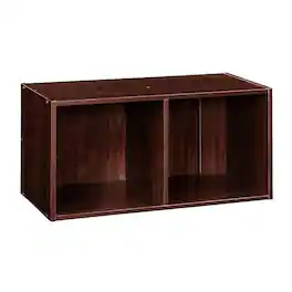 ClosetMaid - Decorative Stackable 2-Cube Cubeicals Organizer Storage - Dark Cherry