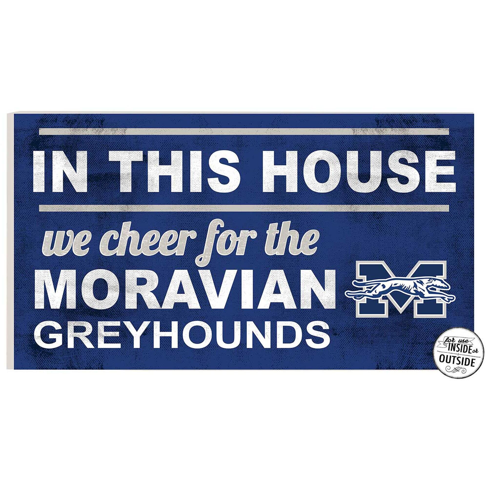 Moravian Greyhounds 11" x 20" Indoor/Outdoor In This House Sign