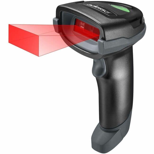 Adesso - Wireless/Bluetooth/Wired 2D Barcode Scanner with Charging Cradle - Cable/Wireless Connectivity - 2D, 1D - CMOS - Black