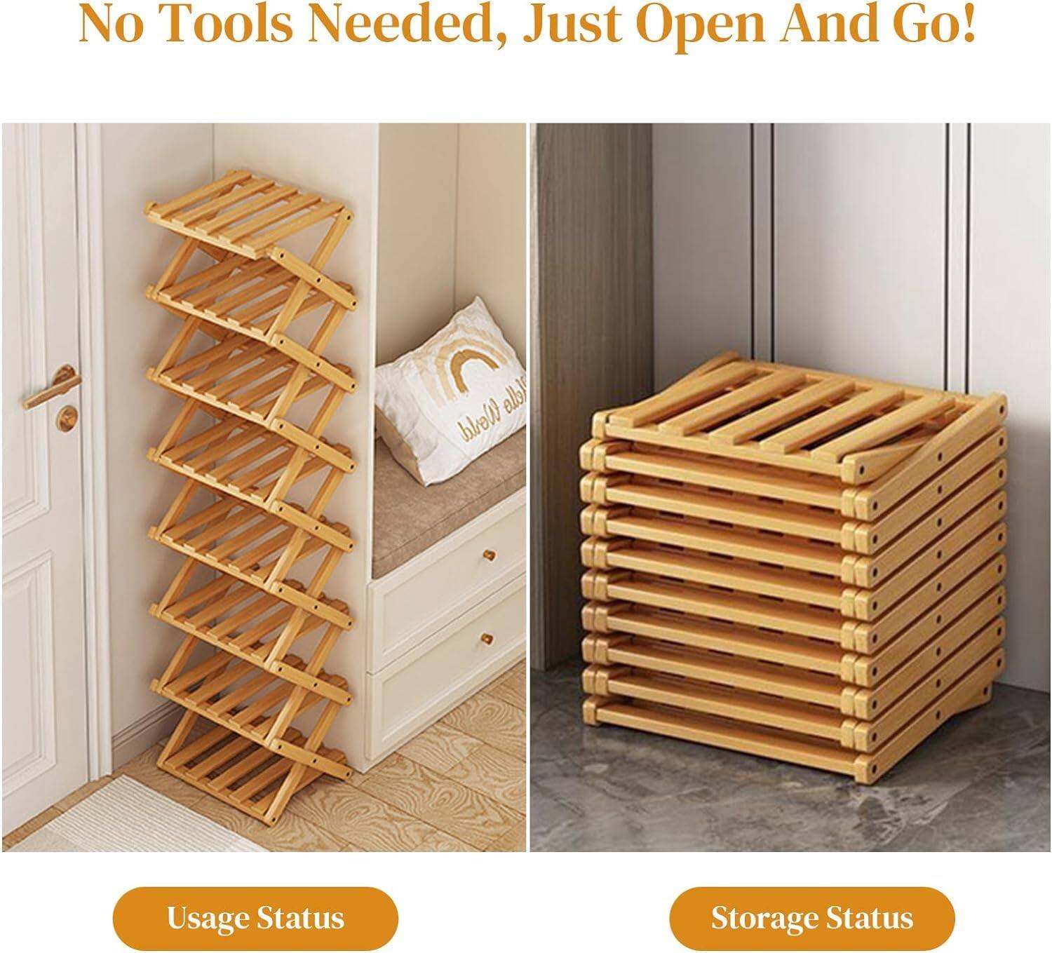 No Tools Needed, Just Open And Go!

Usage Status

Storage Status