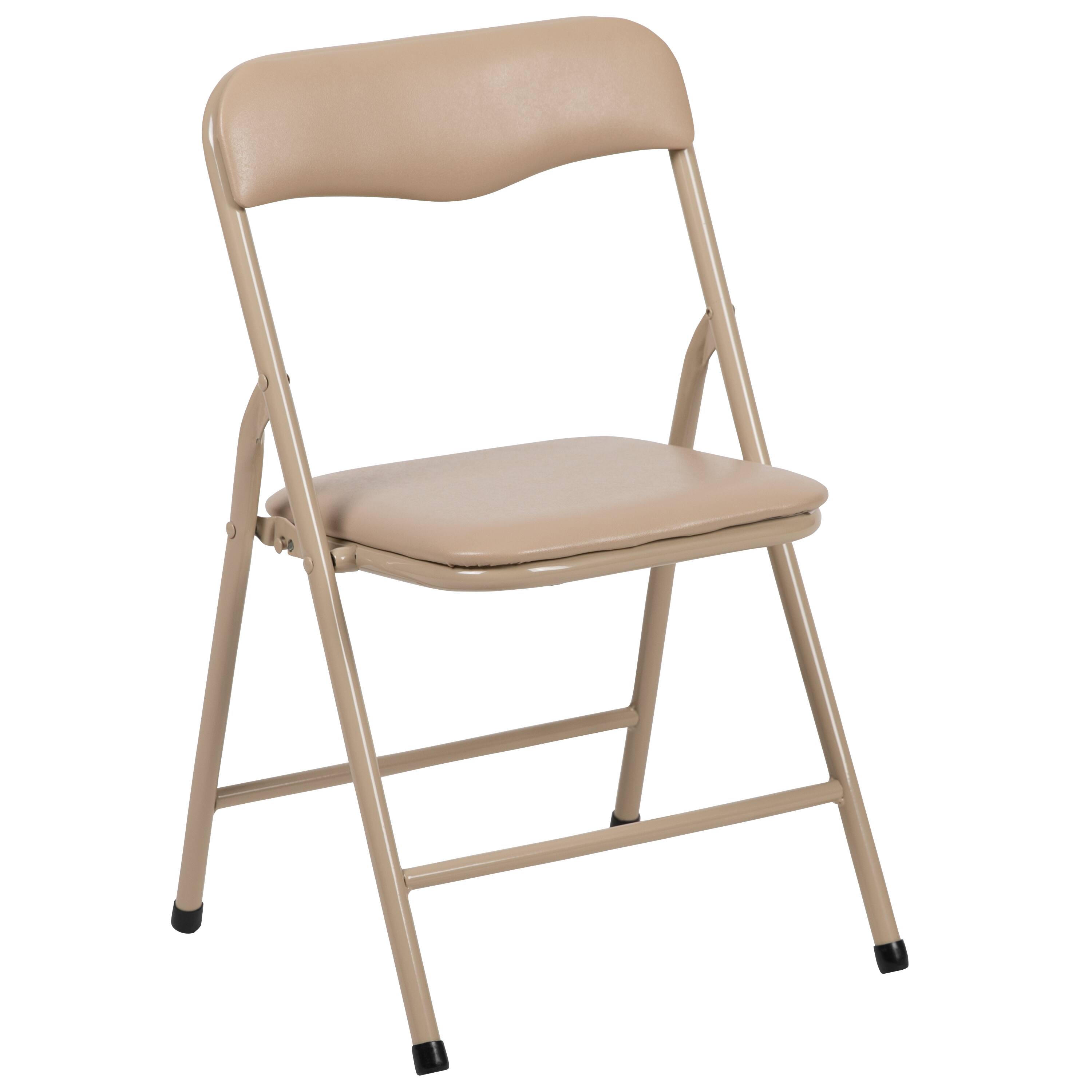 Alt View 8. Emma + Oliver - Kids 5 Piece Folding Table and Chair Set - Kids Activity Table Set - Tan.