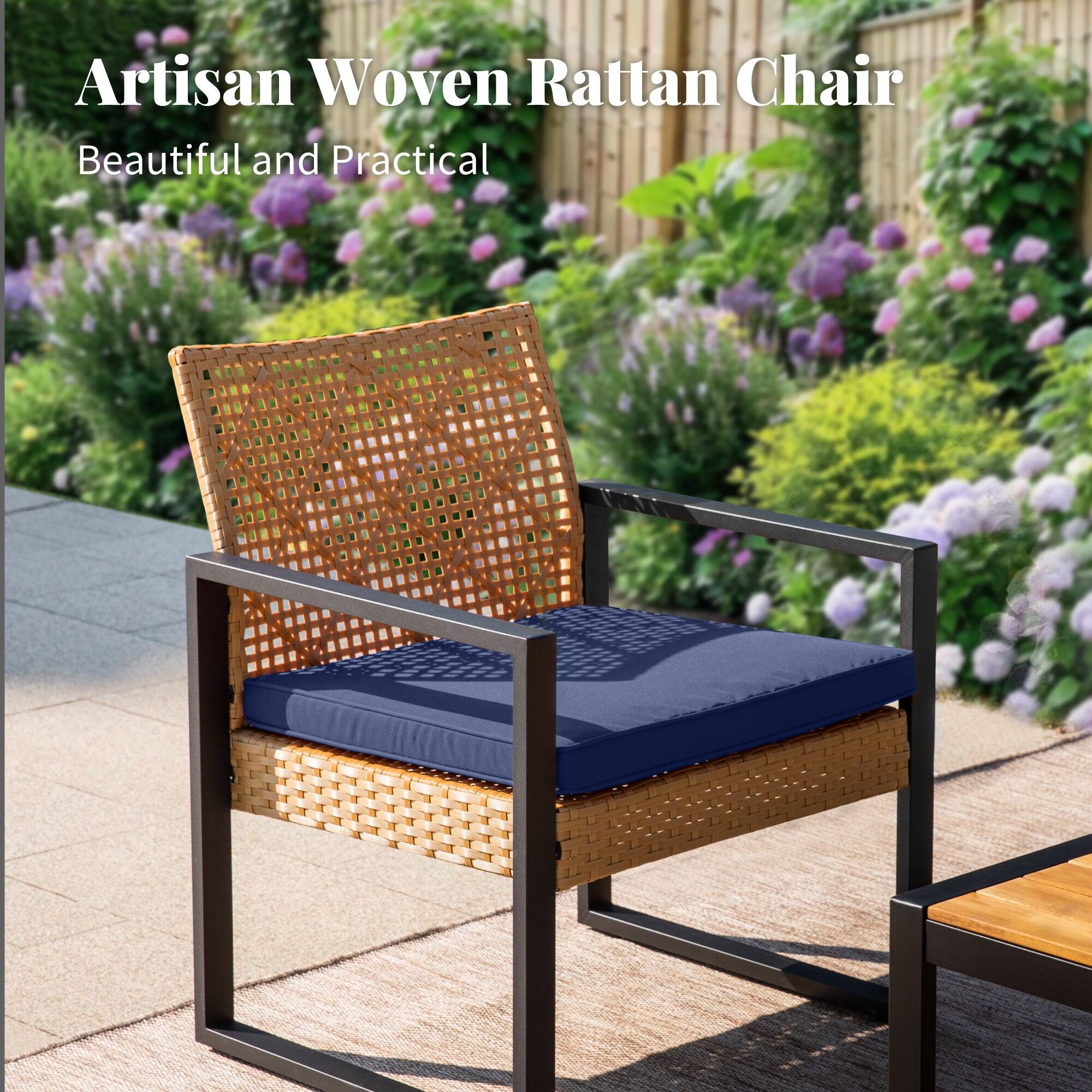 Artisan Woven Rattan Chair  
Beautiful and Practical