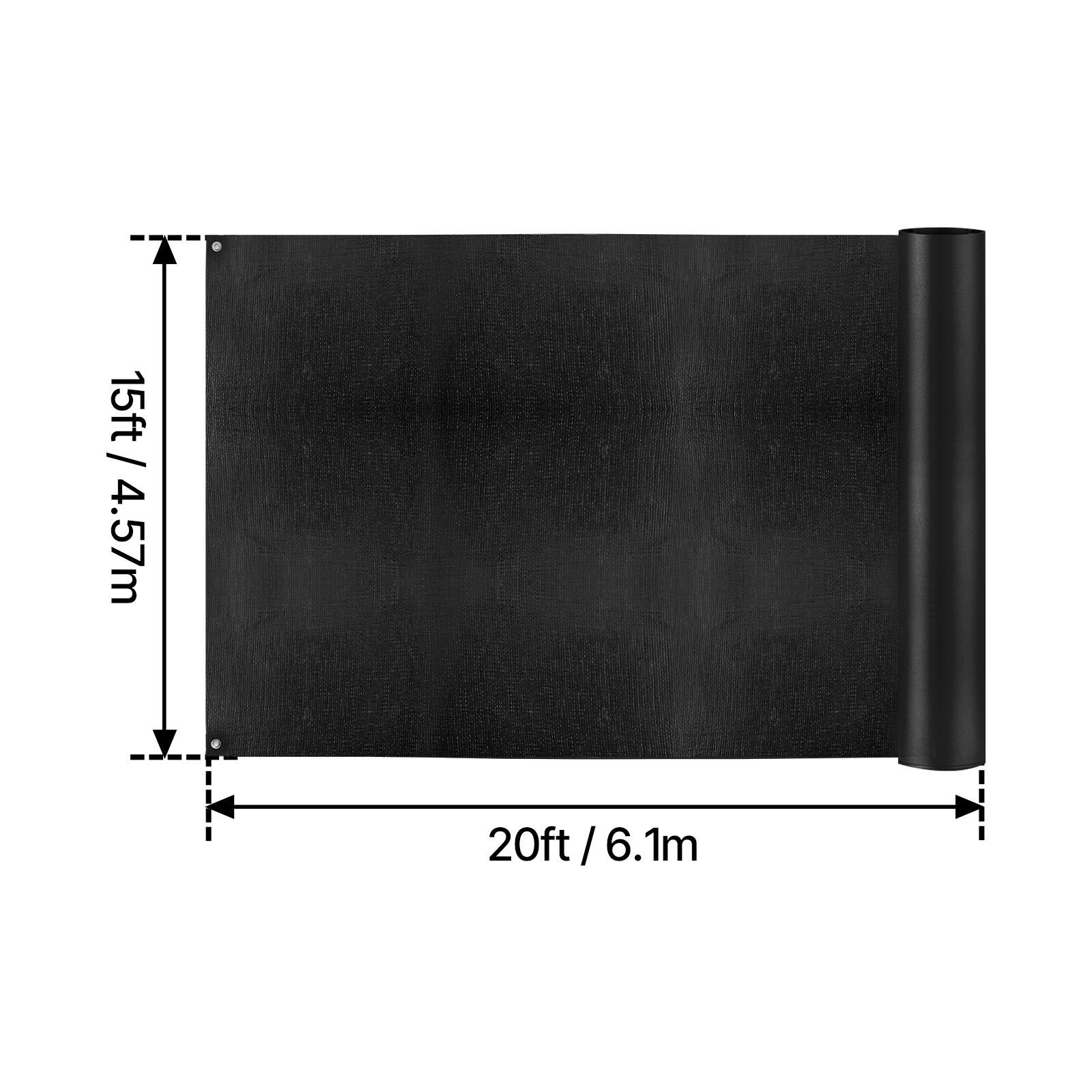 15ft / 4.57m  
20ft / 6.1m