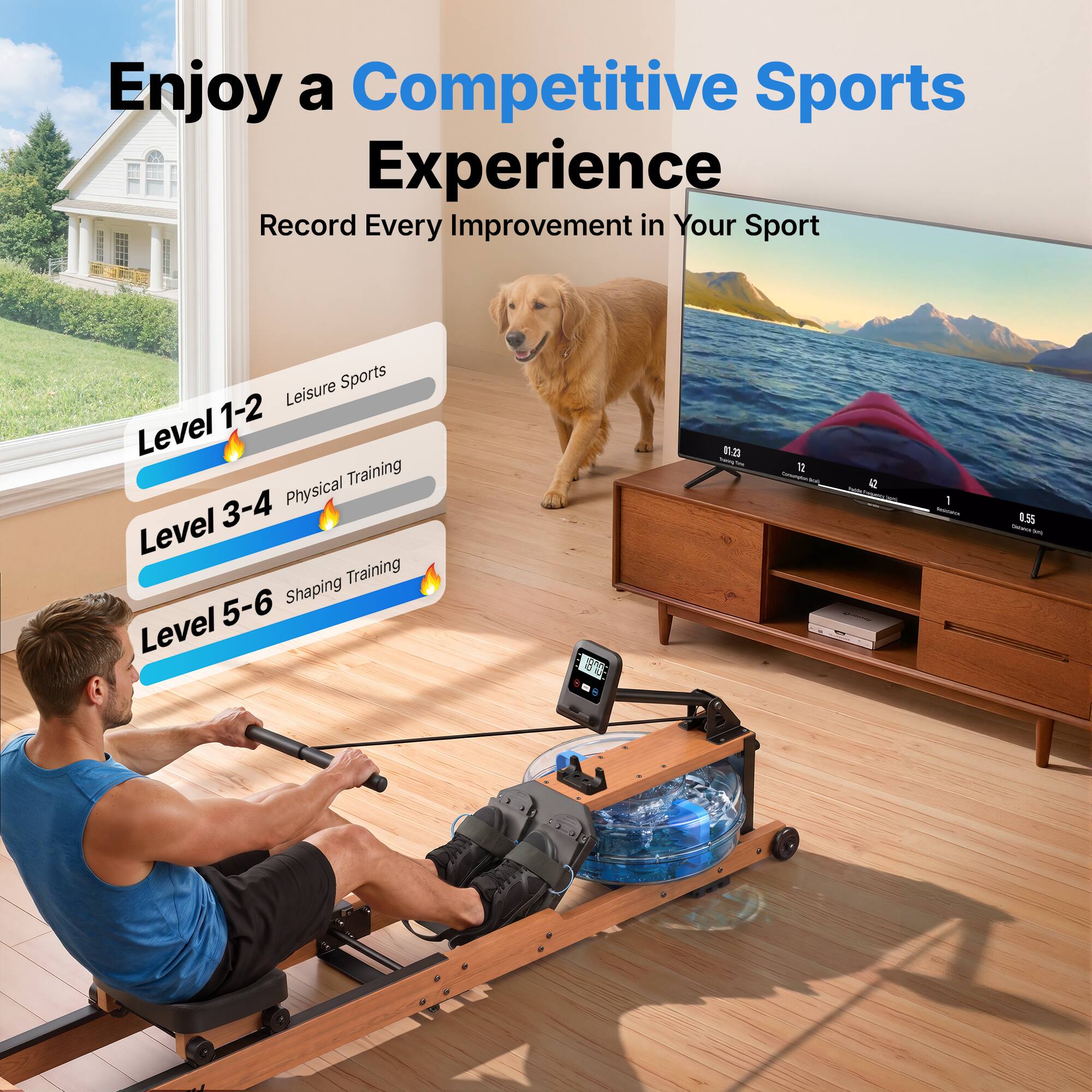 Enjoy a Competitive Sports Experience  
Record Every Improvement in Your Sport

Leisure Sports Level 1-2  
Physical Training Level 3-4  
Shaping Training Level 5-6