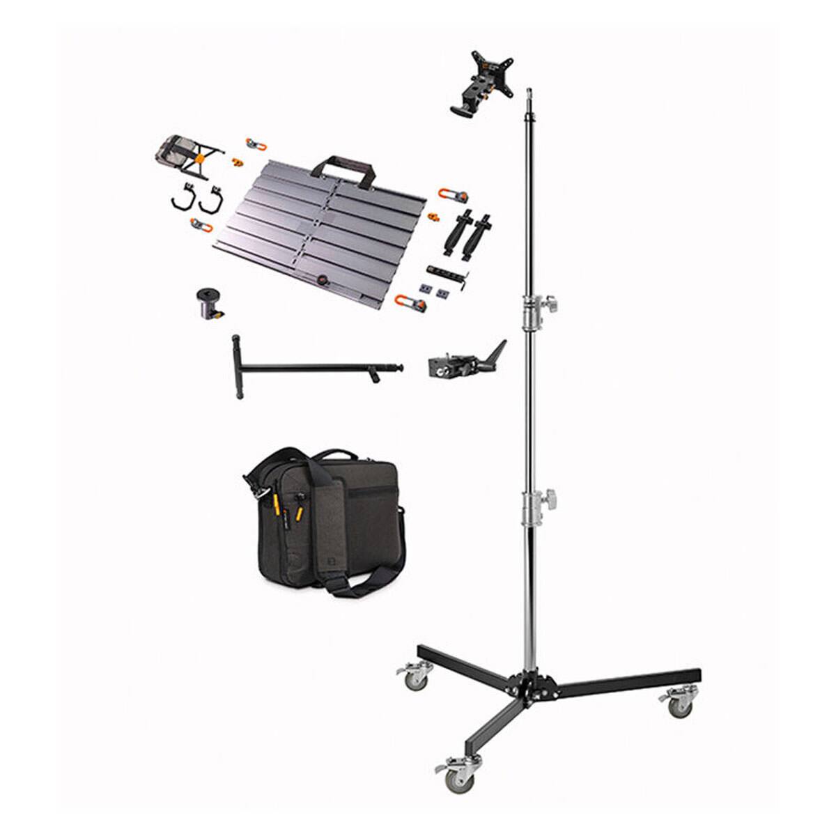 Alt View 1. Tether Tools - Tether Tools AeroTrac Workstation Ultimate Tethering Kit - Silver, Orange/black, Black.