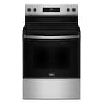 Whirlpool - 30-inch Electric Range with No Preheat Mode - Stainless Steel