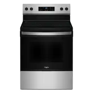 Whirlpool - 30 in. Wide 4 elements Electric Range with No Preheat Mode - Stainless Steel