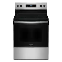 Whirlpool - 30-inch Electric Range with No Preheat Mode - Stainless Steel