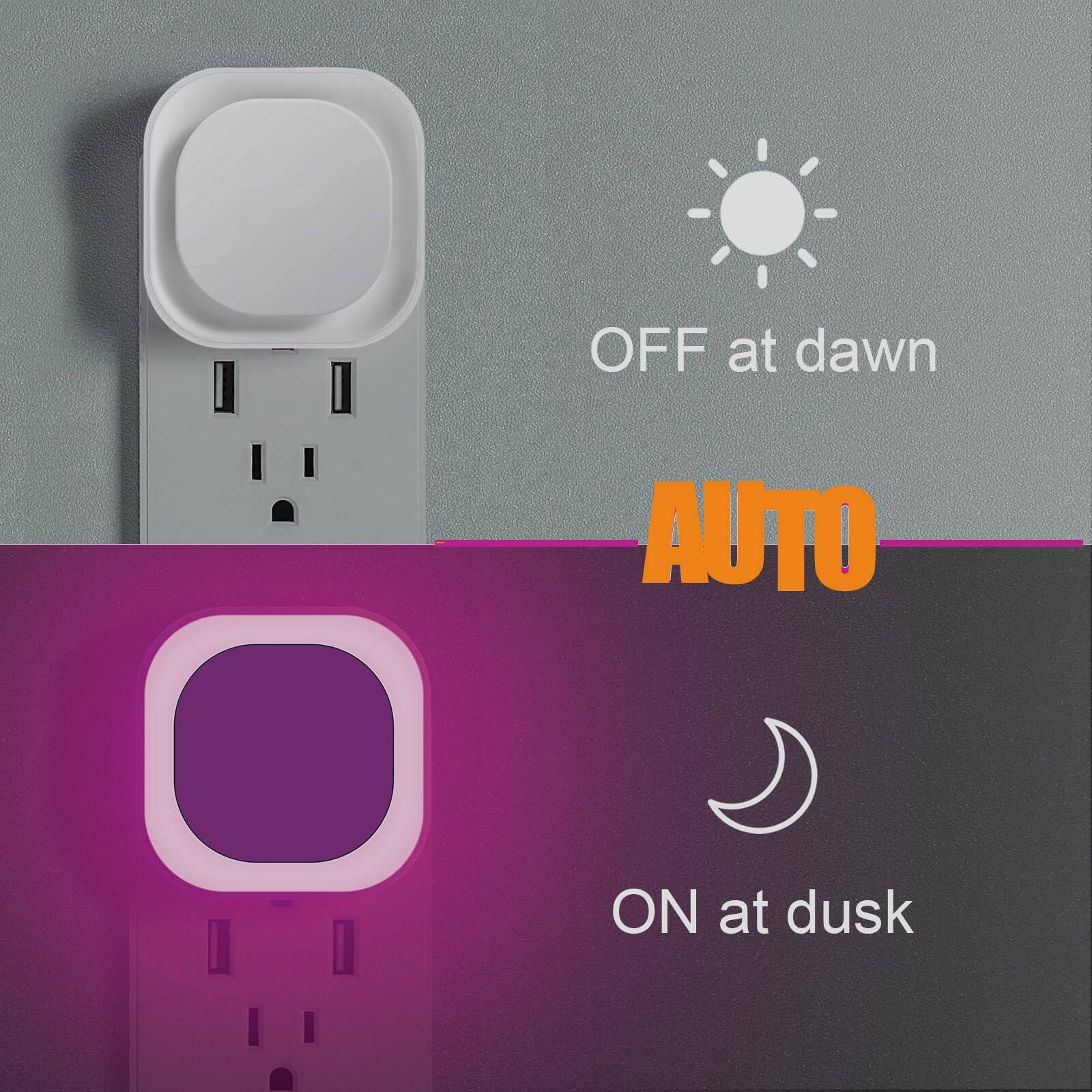 OFF at dawn  
AUTO  
ON at dusk