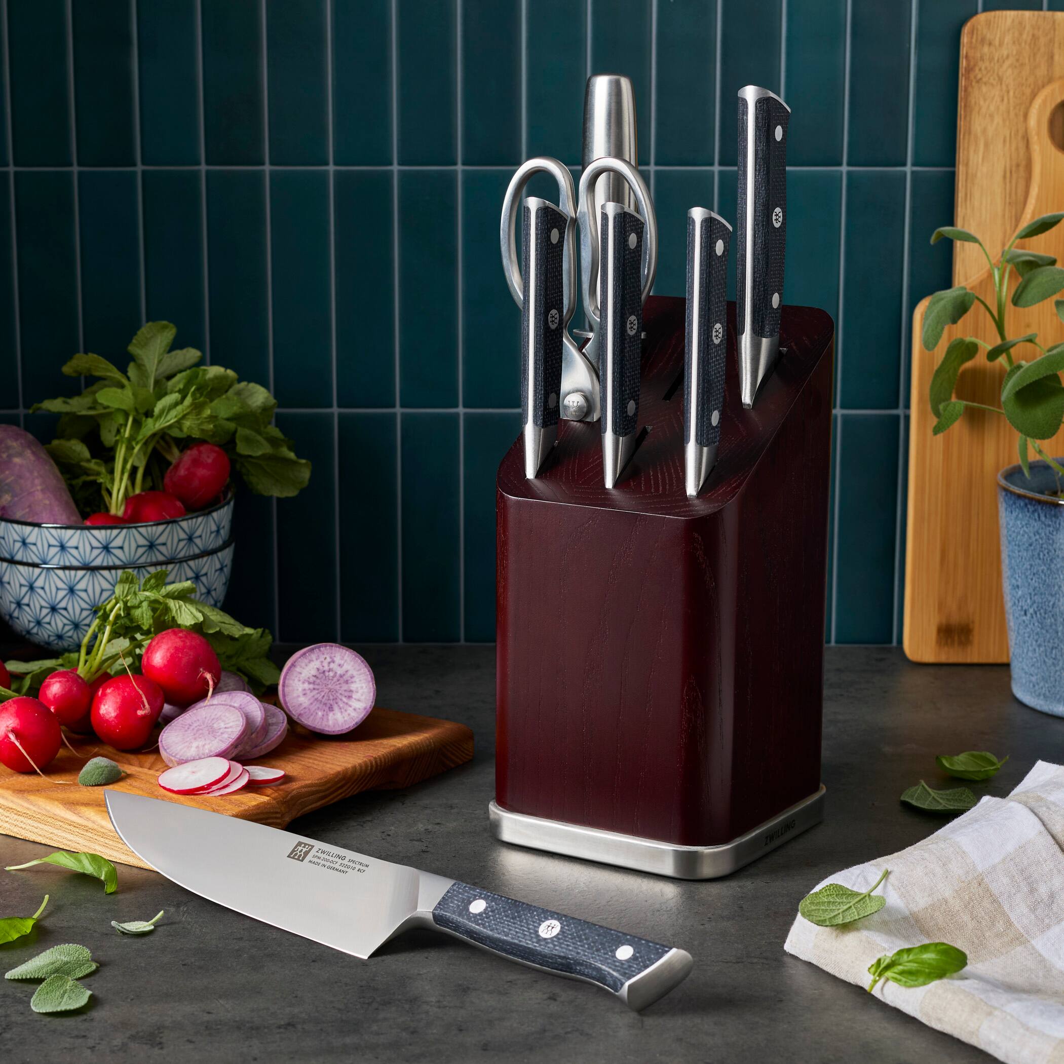 ZWILLING - Spectrum 8-pc Knife Block Set - Ash - Thumbnail 3