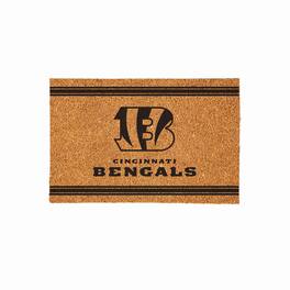 Evergreen Enterprises - Cincinnati Bengals 24" x 36" Outdoor Monochrome Team Logo Coir Mat - Brown